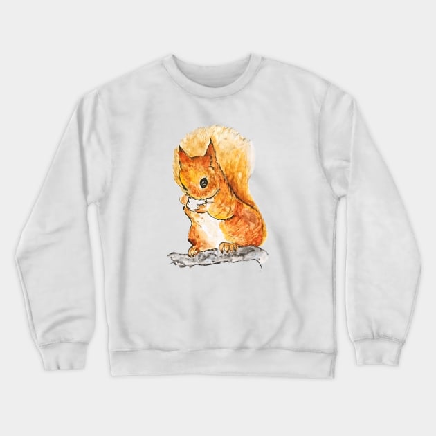 Squirrel Nutkin Peter Rabbit  Beatrix Potter Crewneck Sweatshirt by colorandcolor